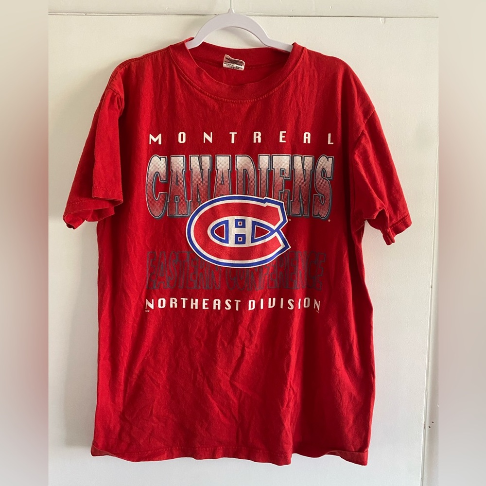 Vintage WAVES Montreal Canadians Habs, 90s Shirt (Large)